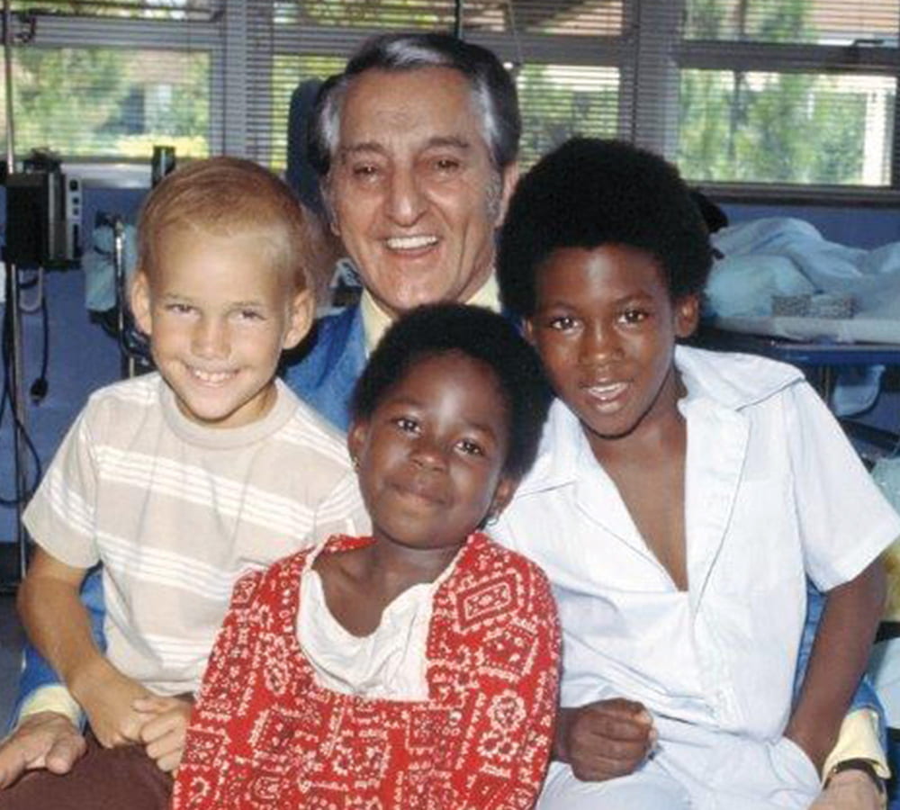 Danny Thomas with children at St. Jude