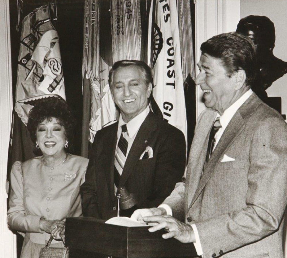 Danny Thomas with President Ronald Regan