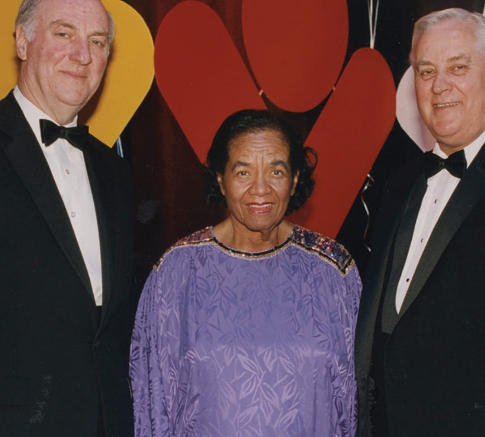 Dorothy Brown poses with two colleagues at an event
