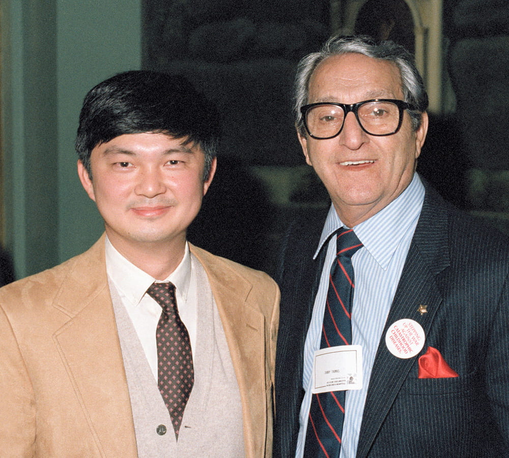 Dr. Pui posing for a photo with Danny Thomas